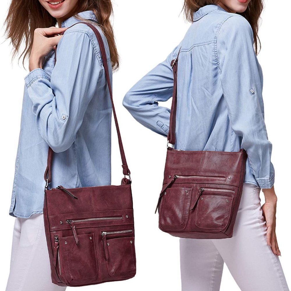 NWT Niso Crossbody Bag, Burgundy